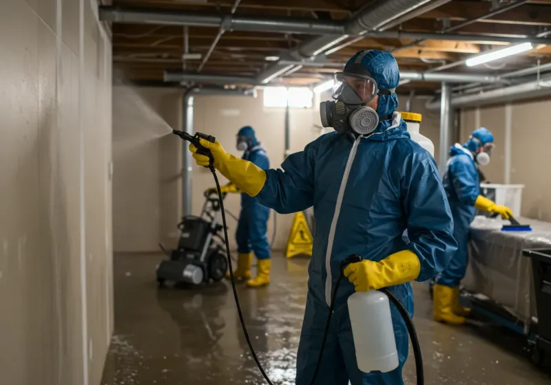 Basement Sanitization and Antimicrobial Treatment process in Browntown, PA